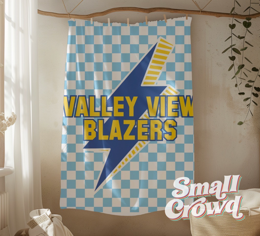 *PREORDER* Valley View Blazers - Large Minky Blanket - 50in x 60in - 3 week TAT