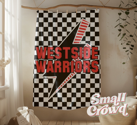 *PREORDER* Westside Warriors- Large Minky Blanket - 50in x 60in - 3 week TAT