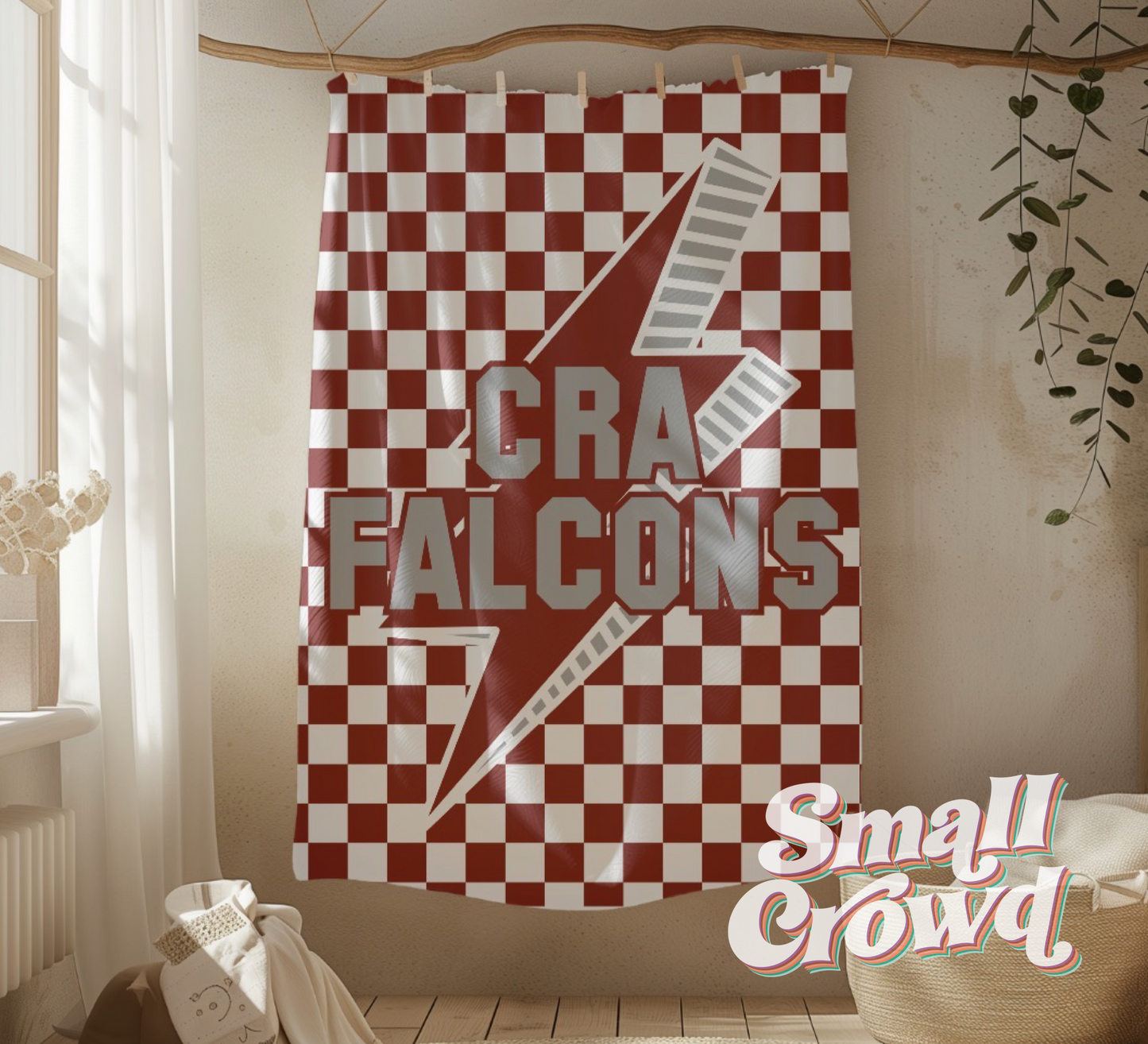 *PREORDER* CRA FALCONS- Large Minky Blanket - 50in x 60in - 3 week TAT