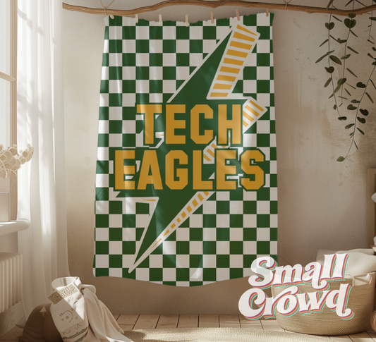 *PREORDER* Tech Eagles- Large Minky Blanket - 50in x 60in - 3 week TAT