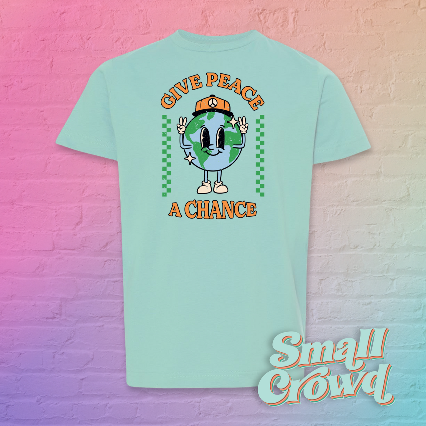 Give Peace A Chance graphic tee - chill/chalky mint