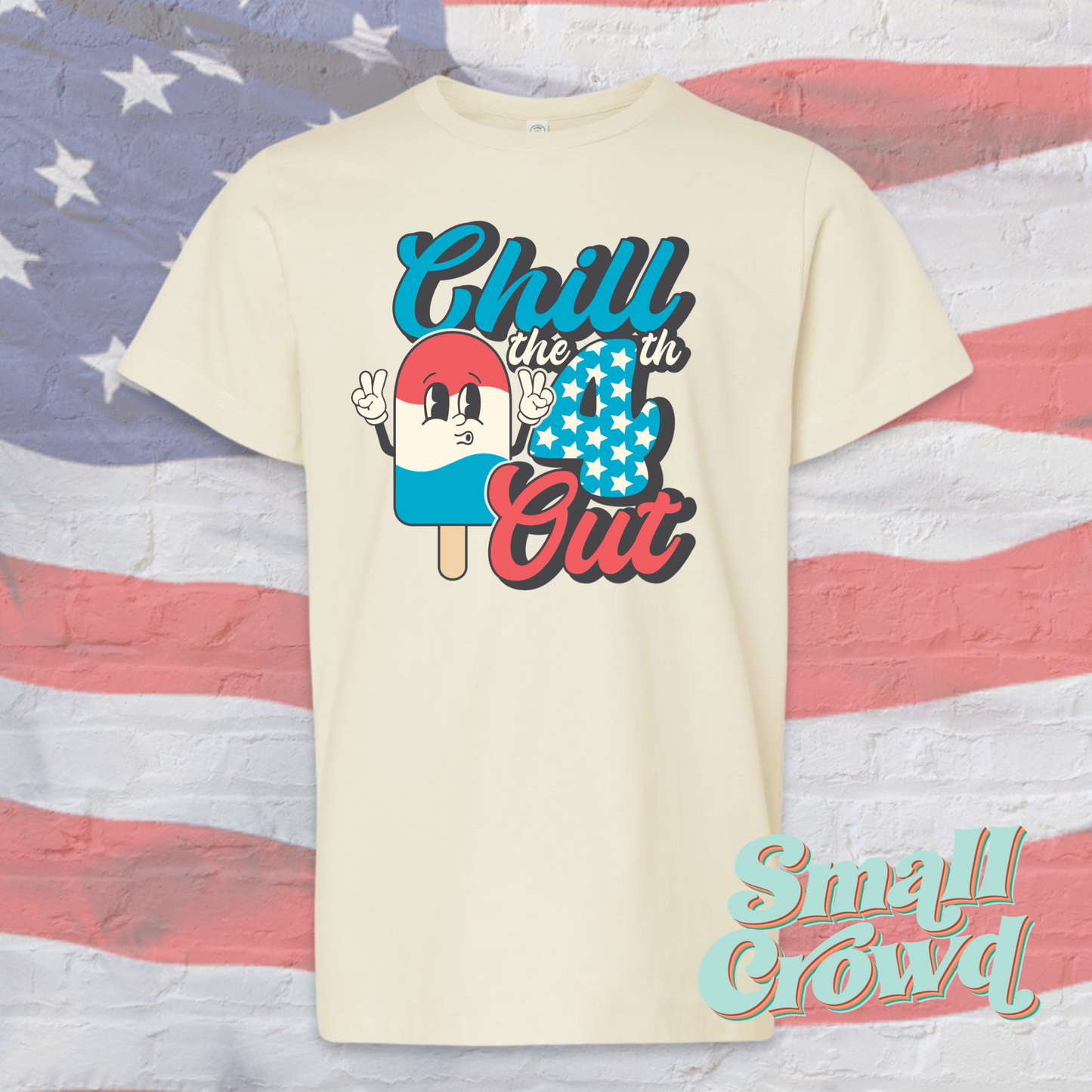 Chill the 4th Out - Ivory tee