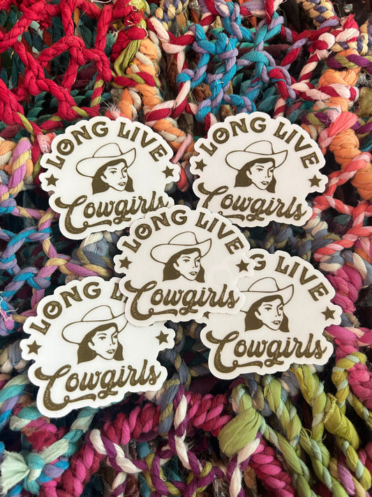 Long Live Cowgirls - Laptop/Waterbottle Sticker