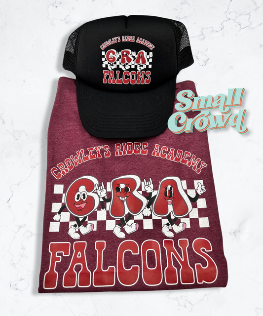 CRA Falcons Retro Character School tee -