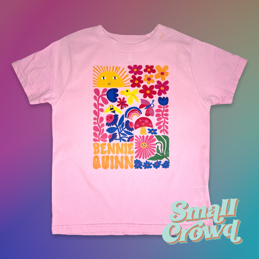 Summer Abstract Floral Custom Name - PInk