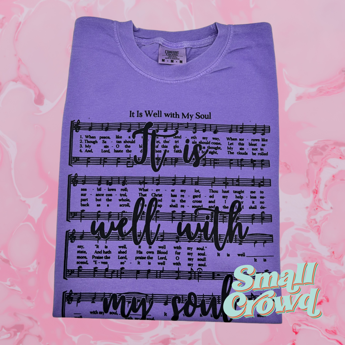 It Is Well short sleeve tee - violet | comfort colors