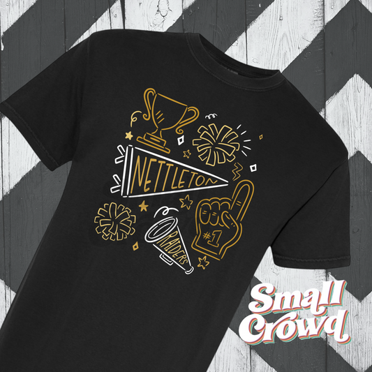 Nettleton Raiders Spirit Doodles - Black