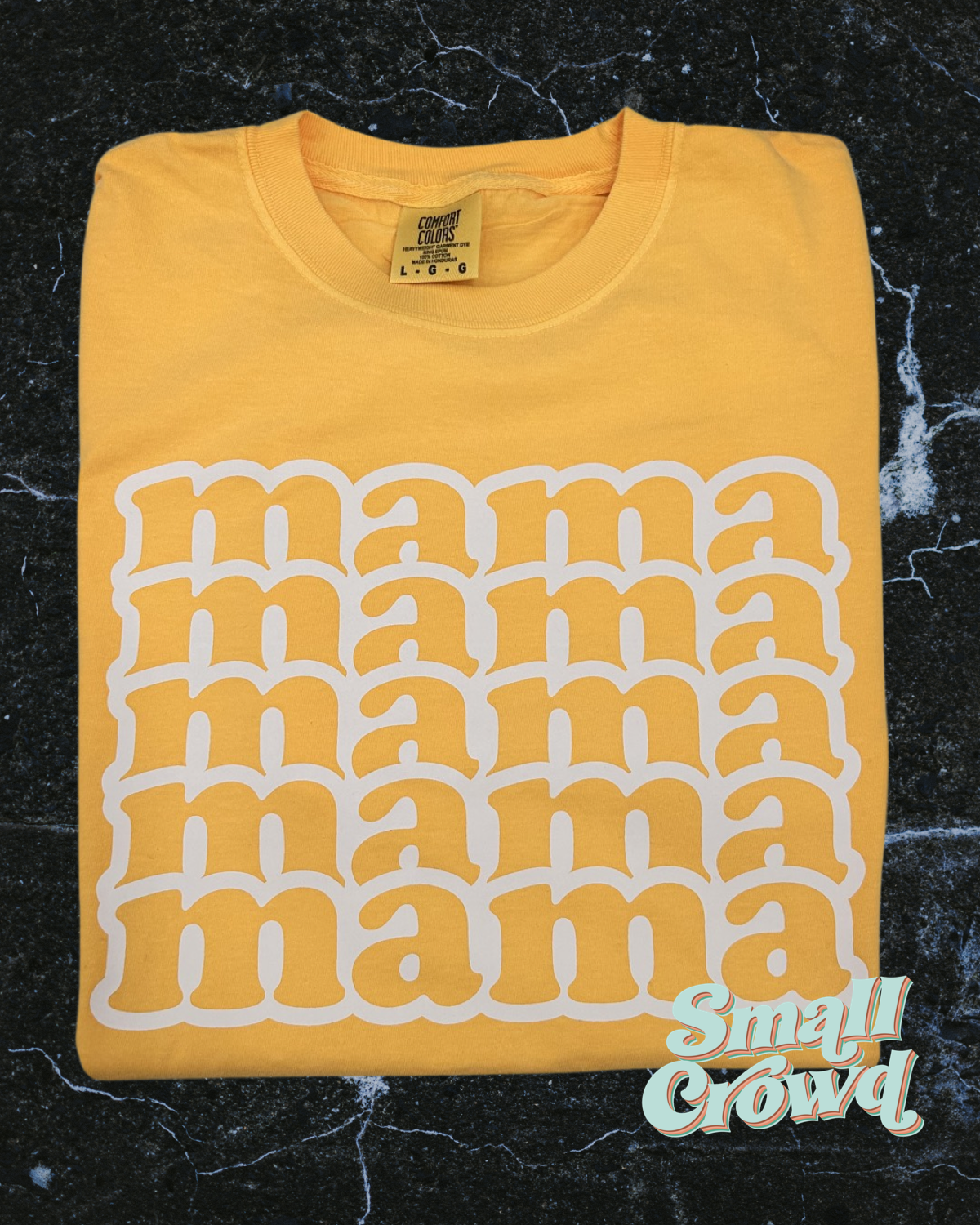 MAMA stacked | short sleeve tee - citrus | comfort colors