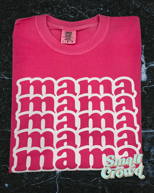 MAMA stacked | short sleeve tee - crunchberry | comfort colors