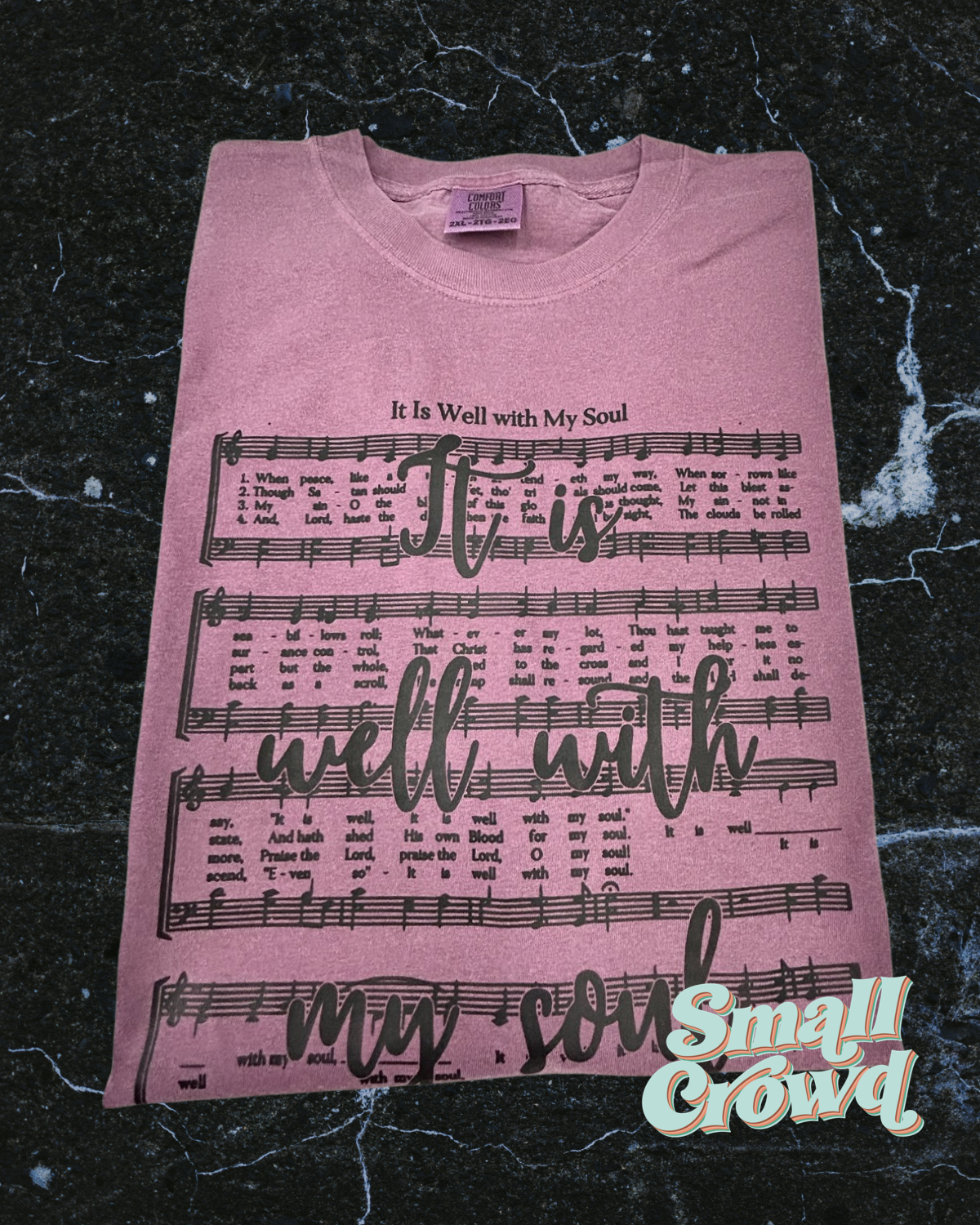 It Is Well with my soul | short sleeve tee - berry | comfort colors