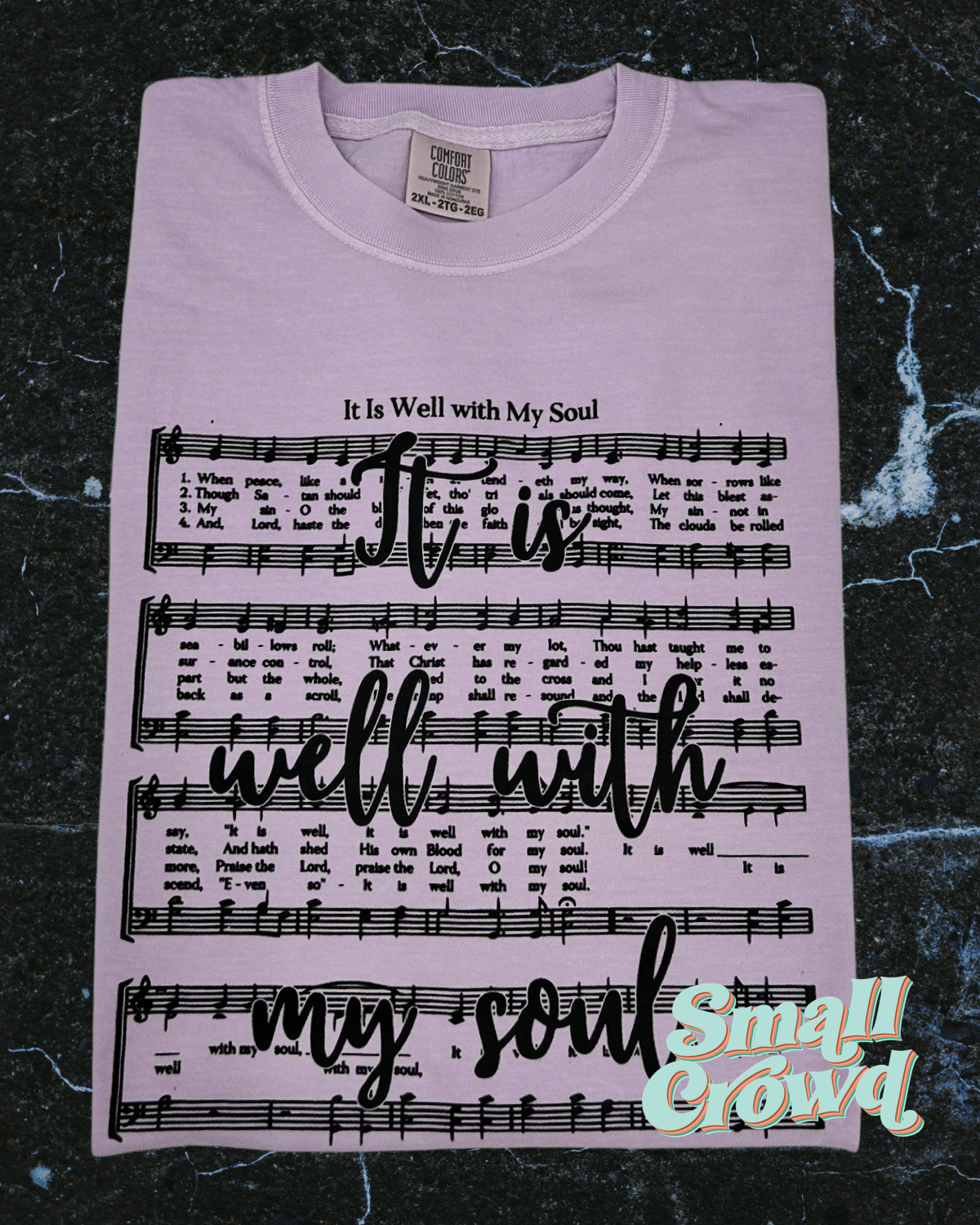 It Is Well with my soul | short sleeve tee - orchid | comfort colors