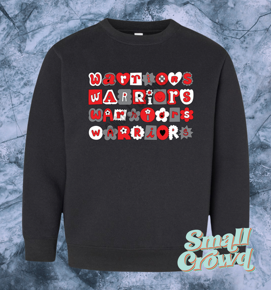 Warriors Cutie Stack - Black Sweatshirt