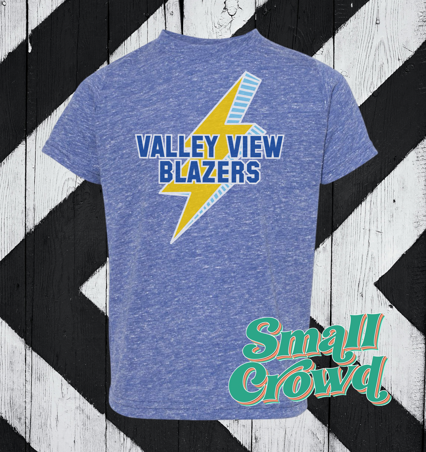 Valley View Blazers Bolt - Royal Mélange Tee (rabbit skins/LAT)