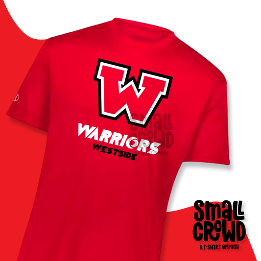 Westside Warriors Logo  - *Moisture Wicking Tee* - RED