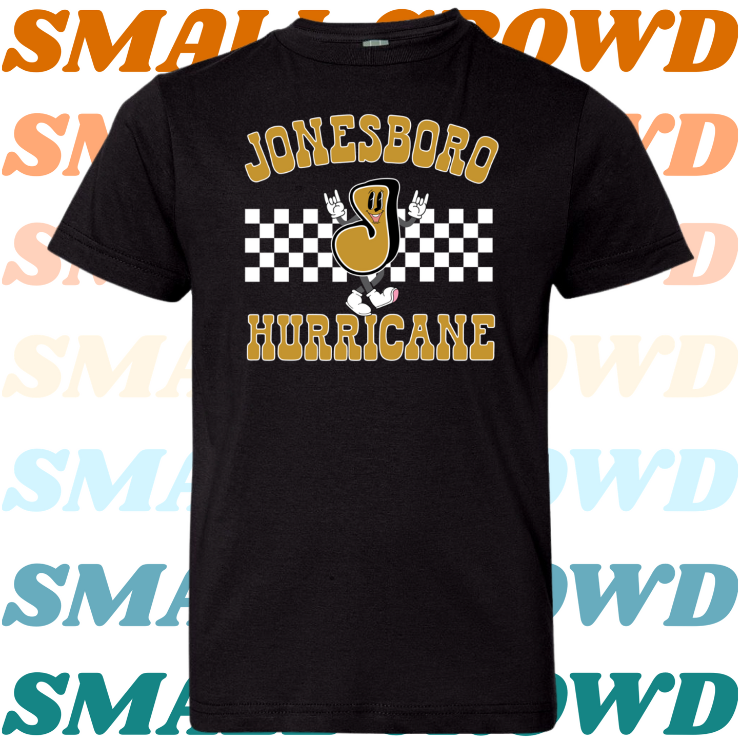 Jonesboro Hurricane Retro Character - Black