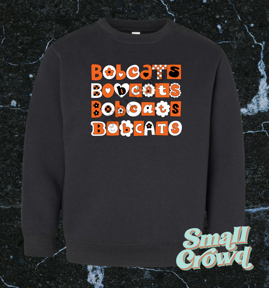 Bobcats Cutie Stack - Black Sweatshirt