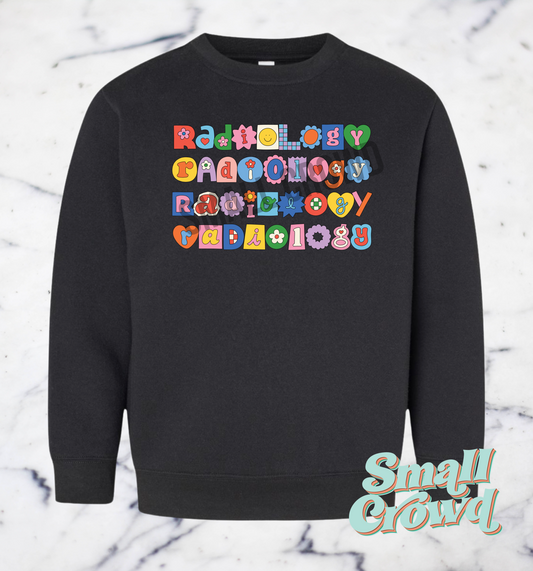 Radiology (multicolor) Cutie Stack - Black Sweatshirt