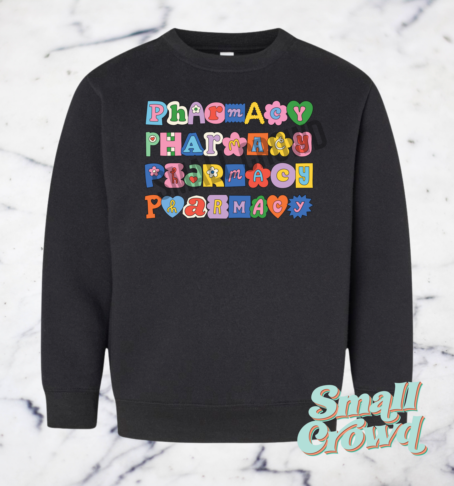 Pharmacy Cutie Stack - Black Sweatshirt