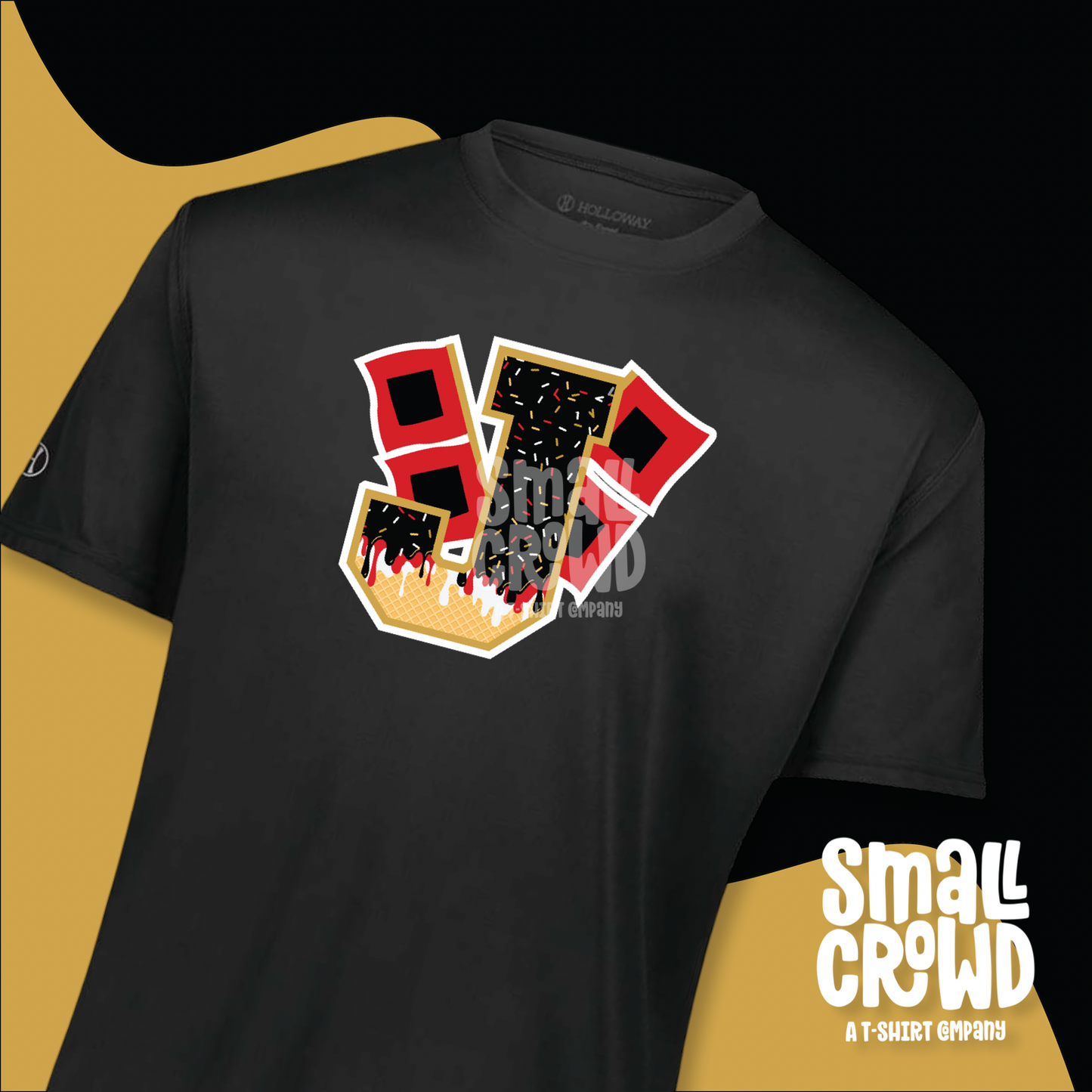 Jonesboro Ice Cream Drip - Moisture Wicking Tee - black