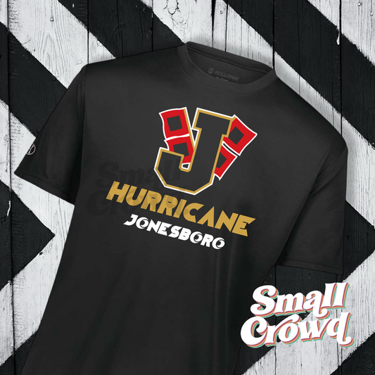 Jonesboro Hurricane Logo  - *Moisture Wicking Tee* - black