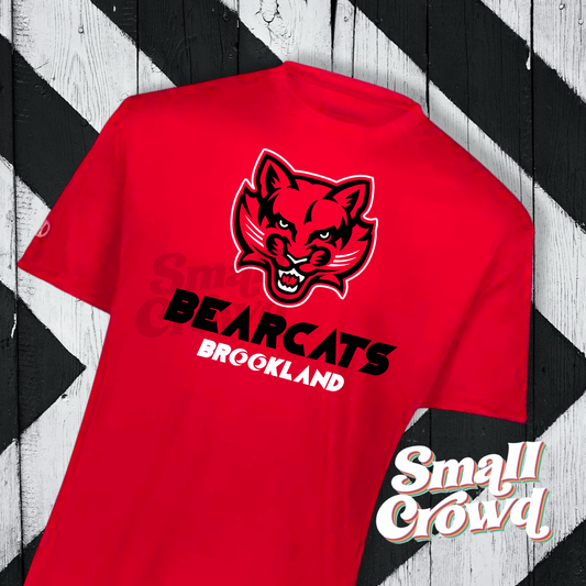 Brookland Bearcats Logo  - *Moisture Wicking Tee* - RED