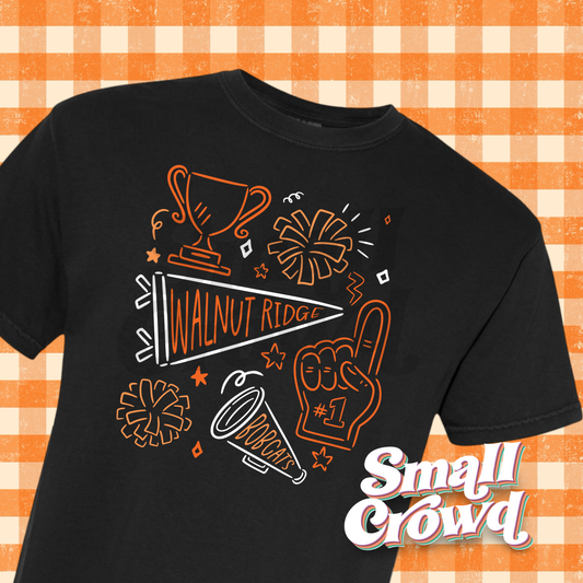 Walnut Ridge Spirit Doodles - Black