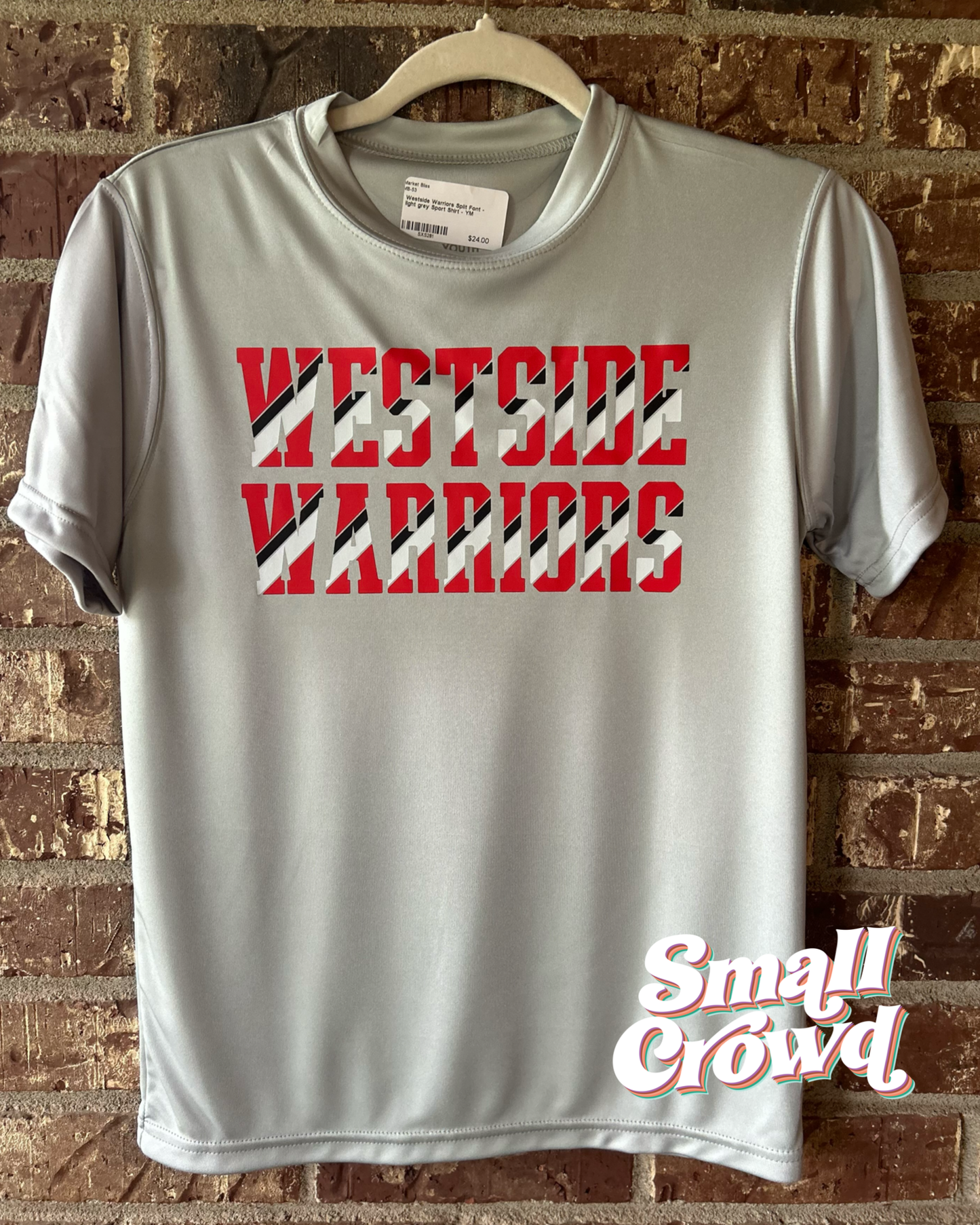 Westside Warriors Split Design - Moisture Wicking Tee - Silver