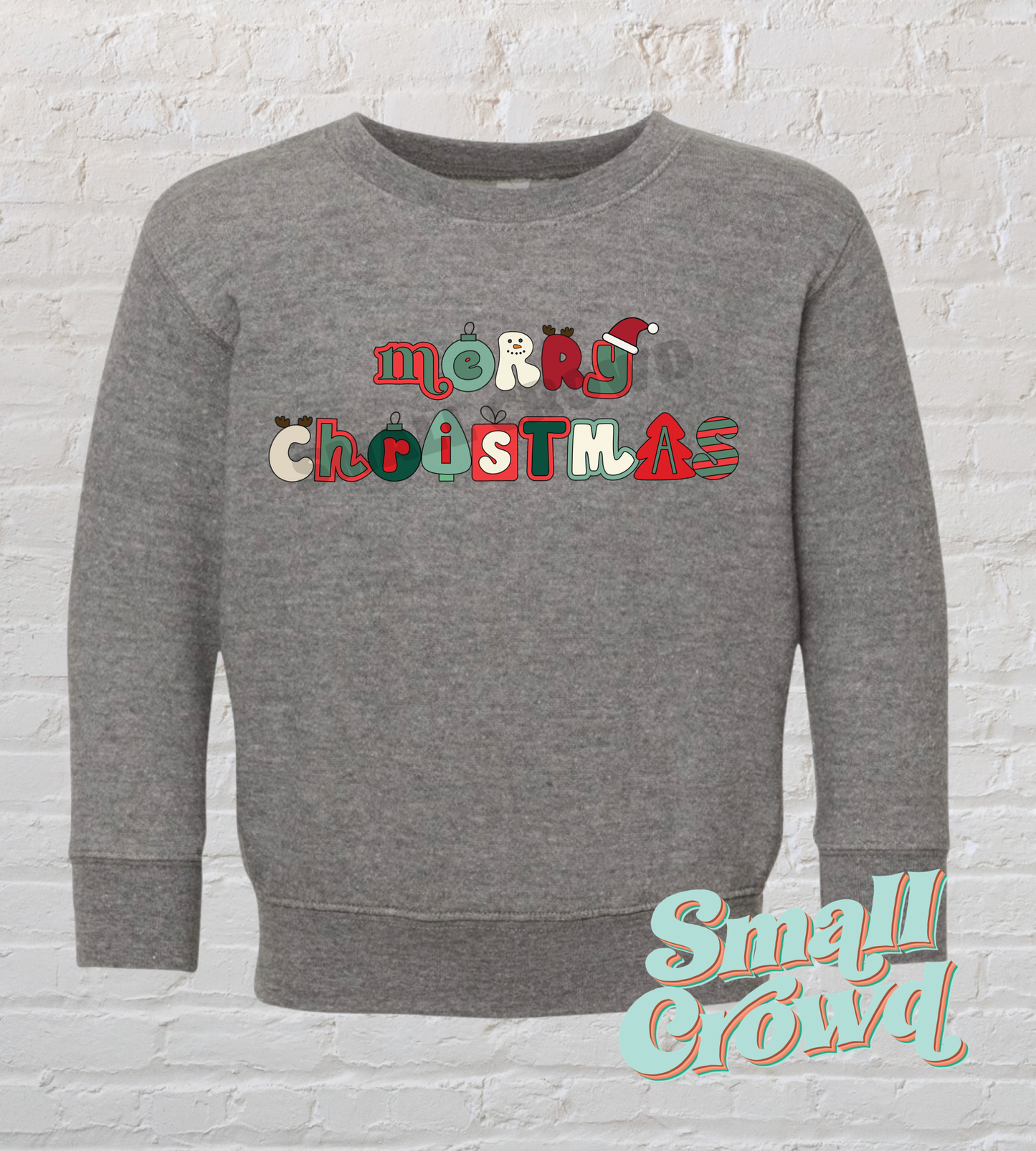 Christmas Pop Name Tees - granite heather