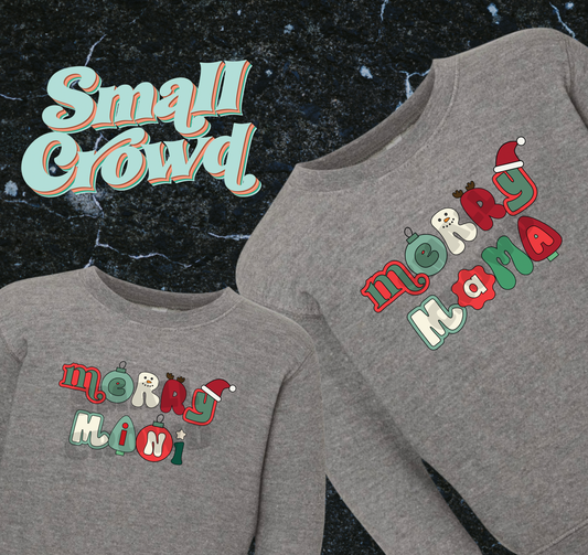 Christmas Pop Name Tees - granite heather