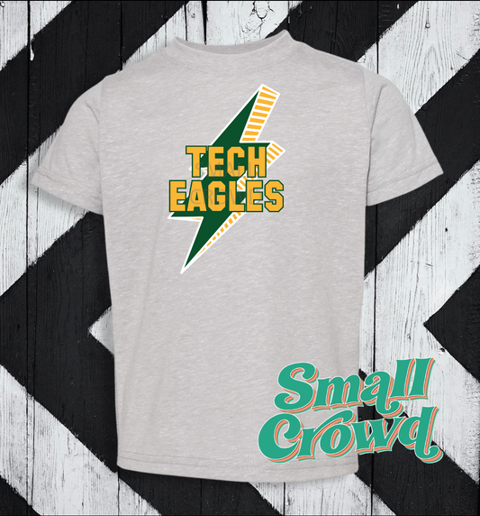 GCT Eagles Lightning Bolt - Grey Mélange Tee (rabbit skins/LAT)