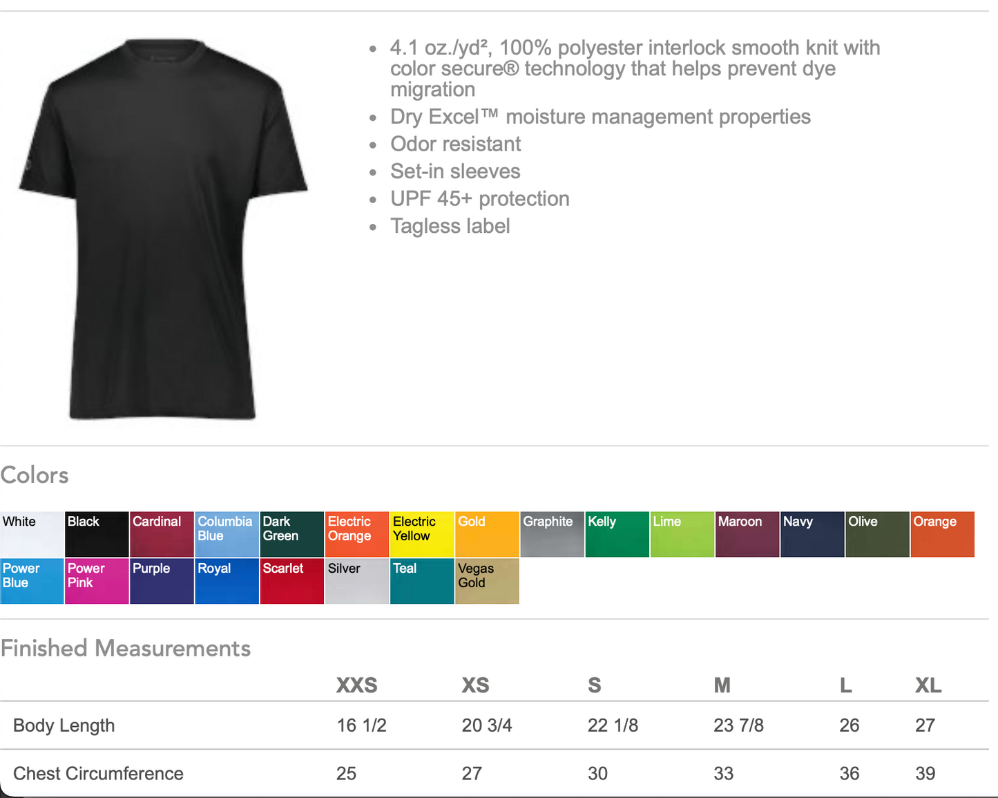 Brookland Bearcats Cool Athletic Design - Moisture Wicking Tee - Red