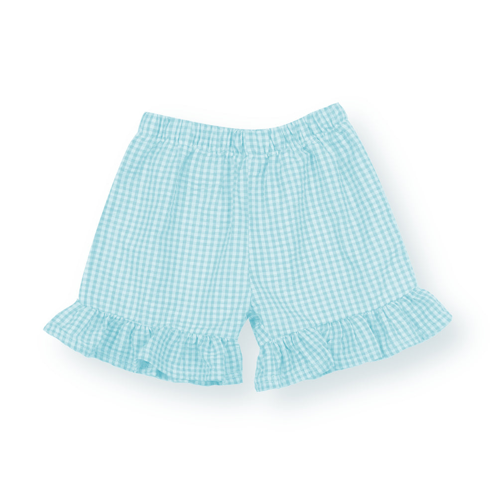 Gingham Ruffle Shorts