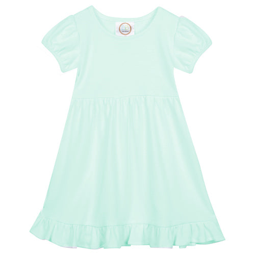 Spring/Easter Pop Custom Name - Empire Waist Ruffle Dress