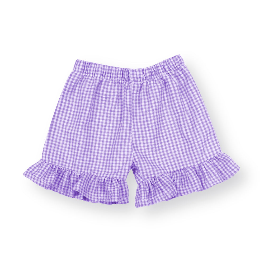 Gingham Ruffle Shorts