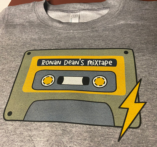 Mixtape Name Tee - Grey short sleeve