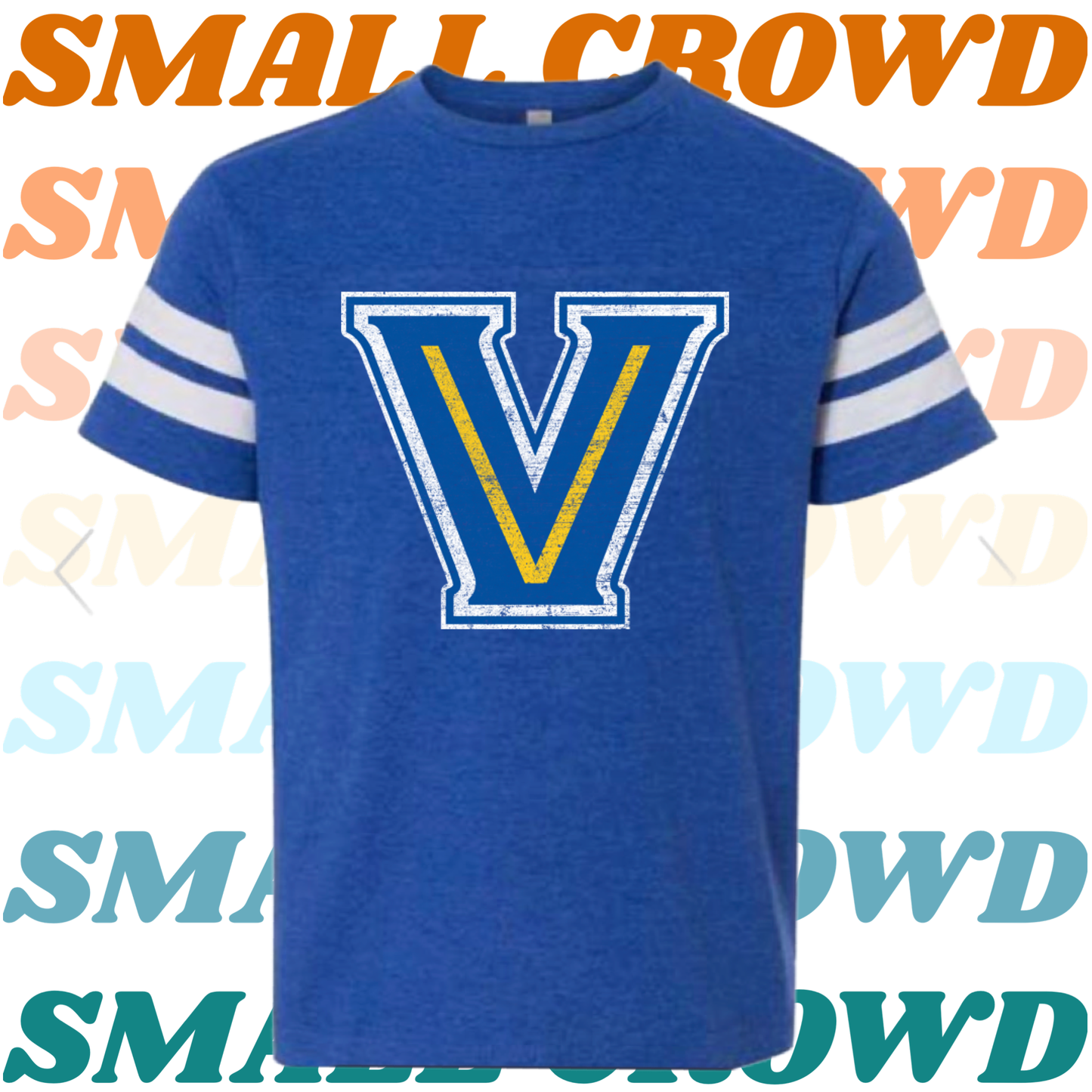 Valley View Vintage Logo Varsity Tee - royal