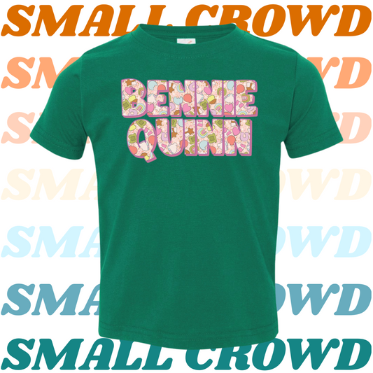 Lucky Charm Name tee - Kelly Green