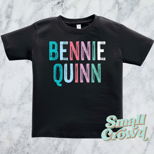 OG Cool Pink Name Tee - Black