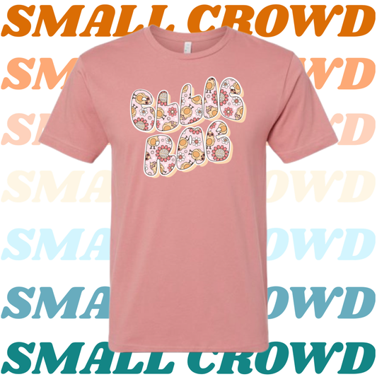 Groovy Chick Name Tee - mauve