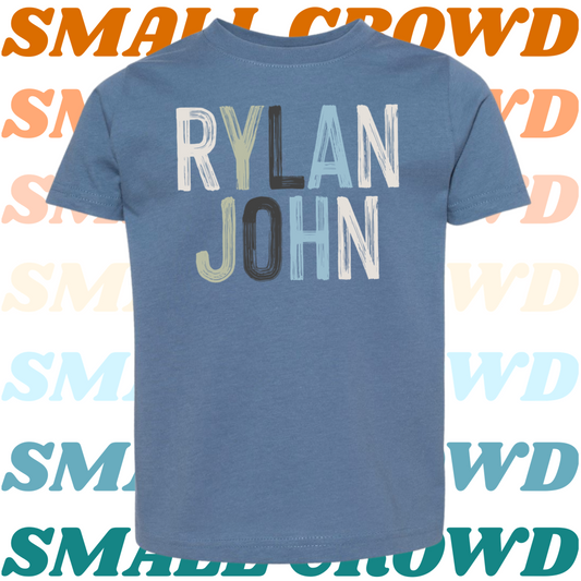OG MULTI Name Tee - indigo(LAT)/blue jean(comfort colors)