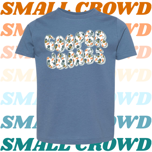 Smiley Carrots Name Tee - indigo