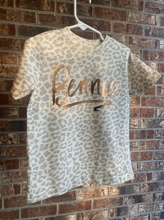 Natural Leopard Tee - Foil