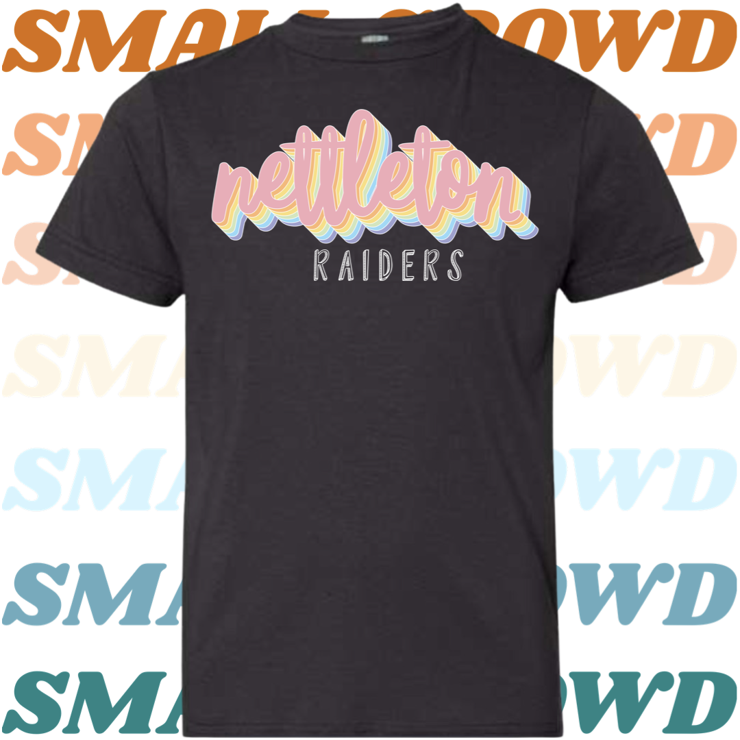 Nettleton Raiders Retro Pastel - Black