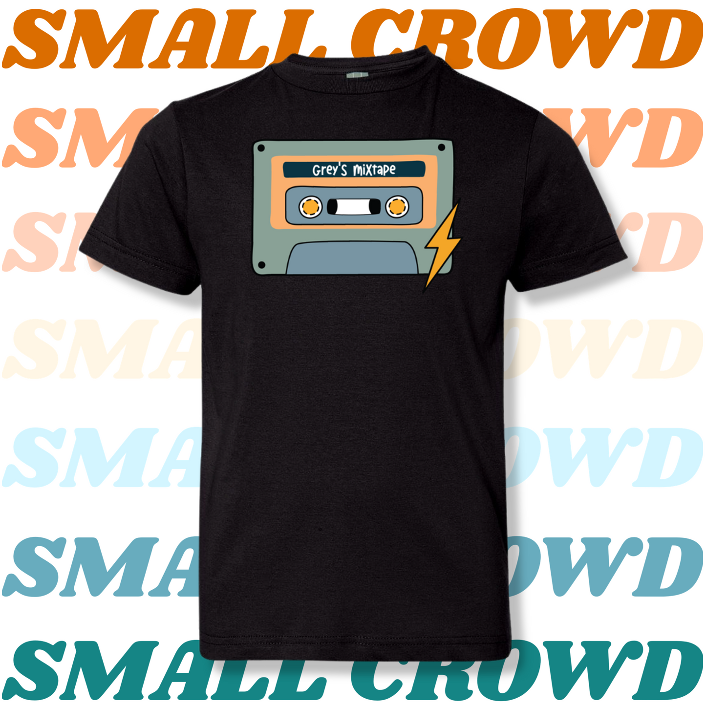 Mixtape Name Tee - black short sleeve