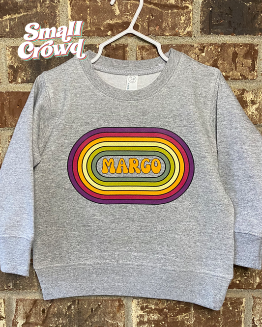 Retro girl Sweatshirt - Heather Grey