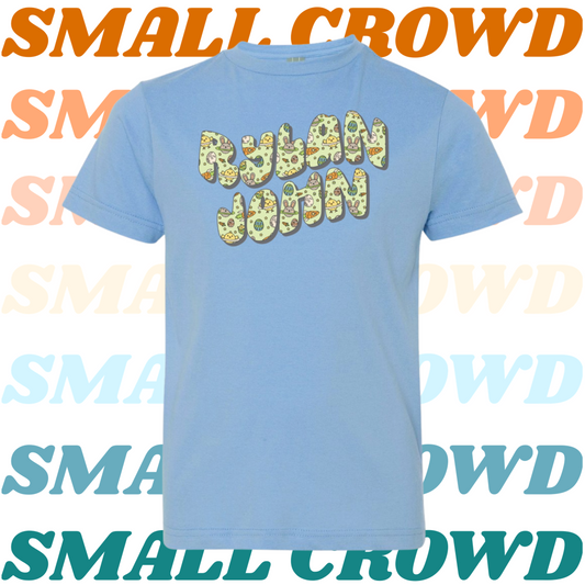 Easter Space Name Tee - light blue