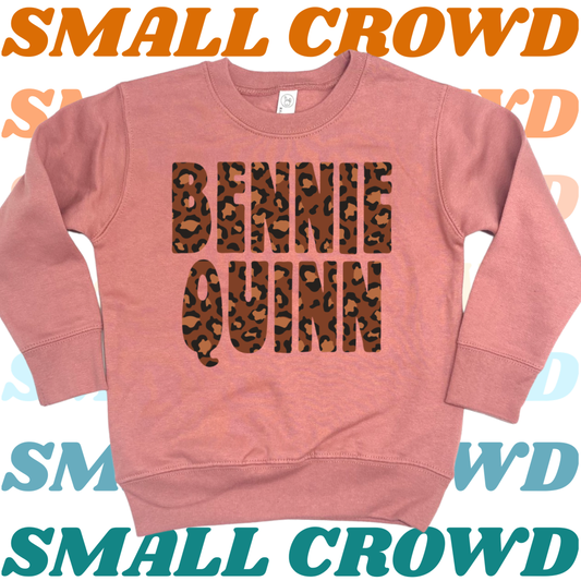 Leopard Sweatshirt - Mauve