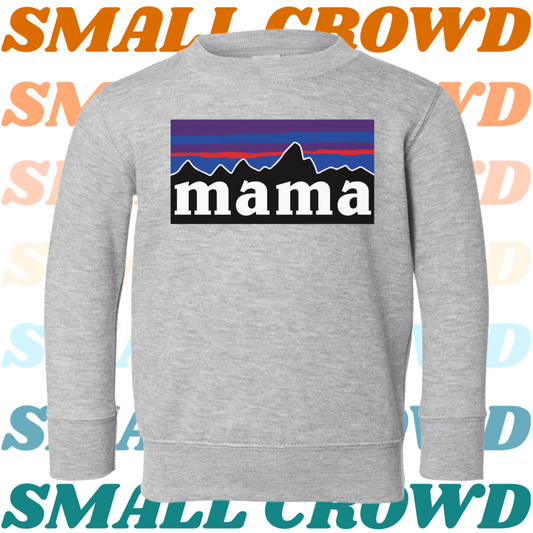 Mountains Name tee - Heather Grey