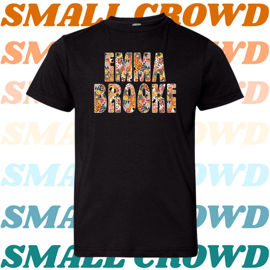 90s Aesthetic Name tee - Black