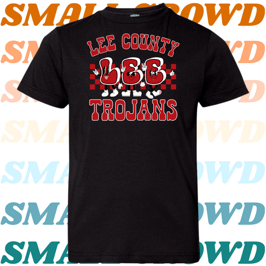 Lee County Retro Character School tee - black